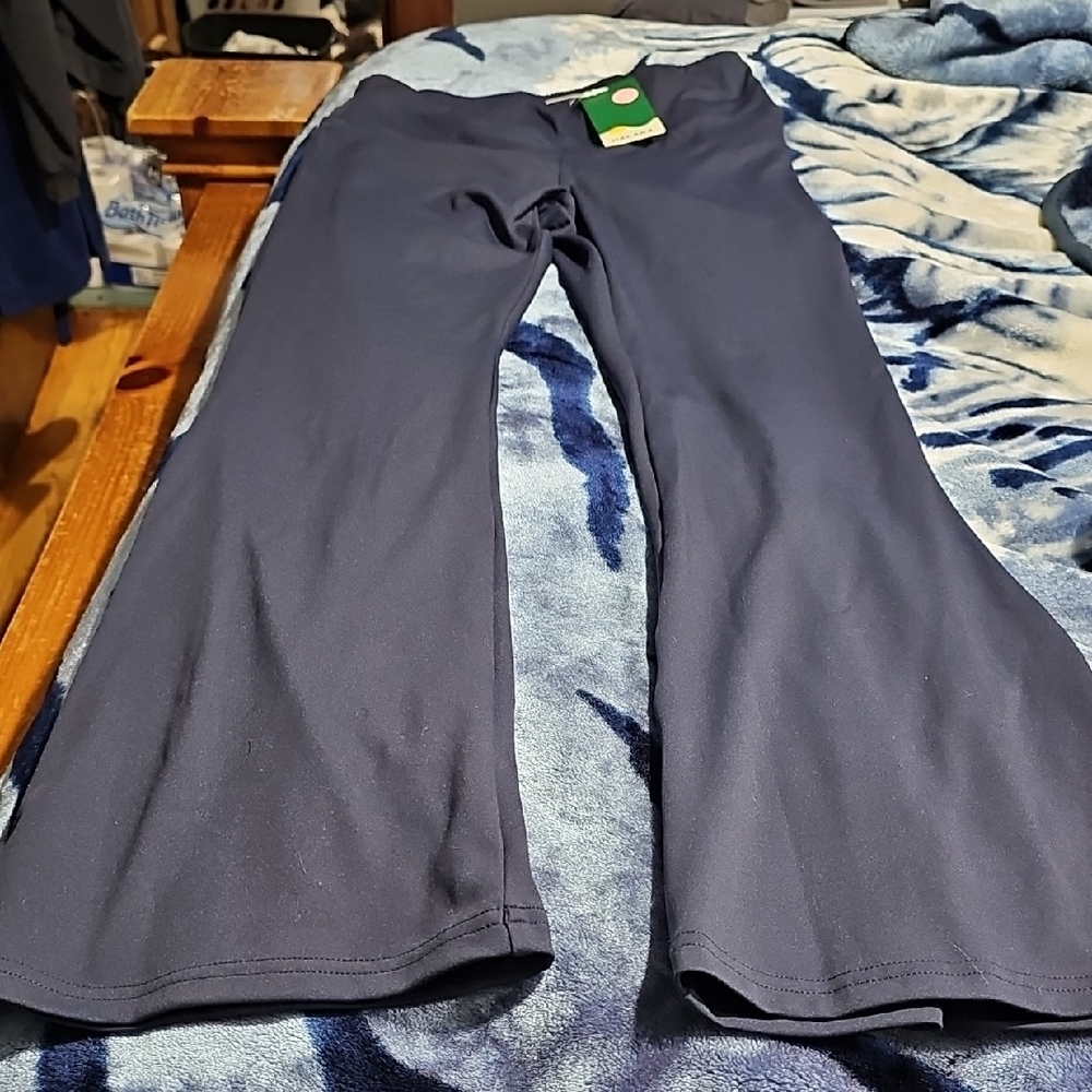 HALARA Navy Flare Pants